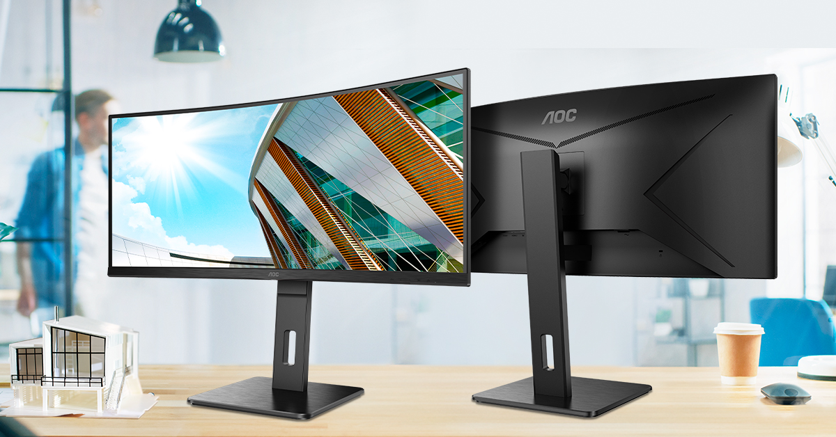 AOC uvádí na trh pokročilý multitaskingový monitor: 34” ultraširoký CU34P2C s 65W USB-C