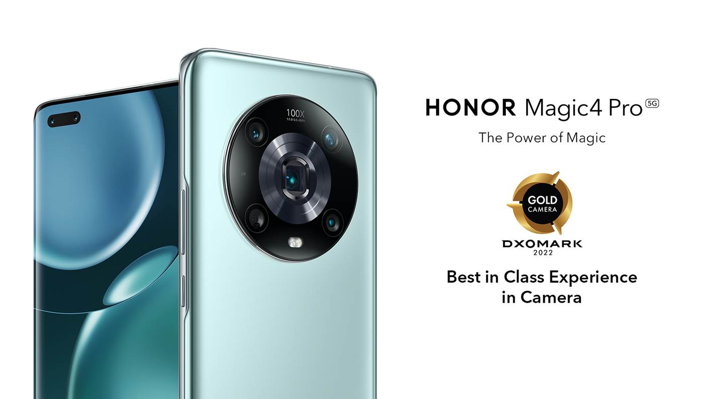 Prémiový vlajkový mobilní telefon HONOR Magic4 Pro získal zlaté ocenění DxOMark za foto a video výbavu