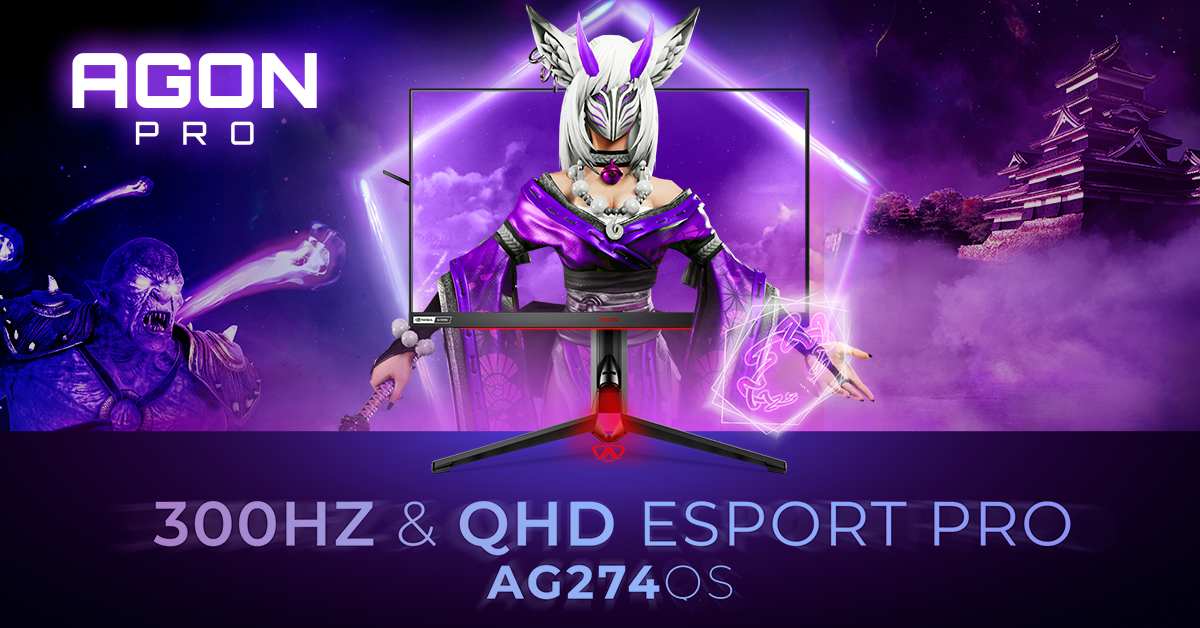 Perfektní FPS herní monitor s QHD a 300 Hz: AGON PRO AG274QS