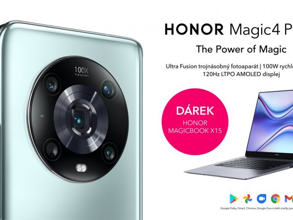 Prémiový vlajkový mobilní telefon HONOR Magic4 Pro je ode dneška v prodeji v České republice. Navíc máte super výkonný HONOR MagicBook X15 zdarma jako dárek!