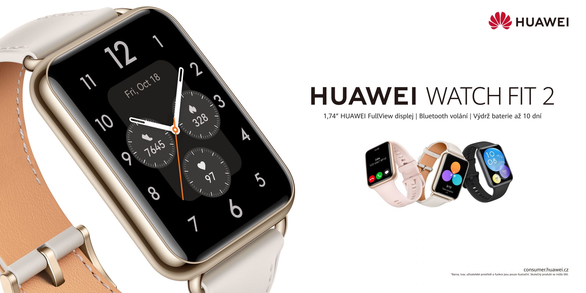 HUAWEI WATCH FIT 2 vstupují na trh. Nabídnou výjimečné funkce i dokonalý design