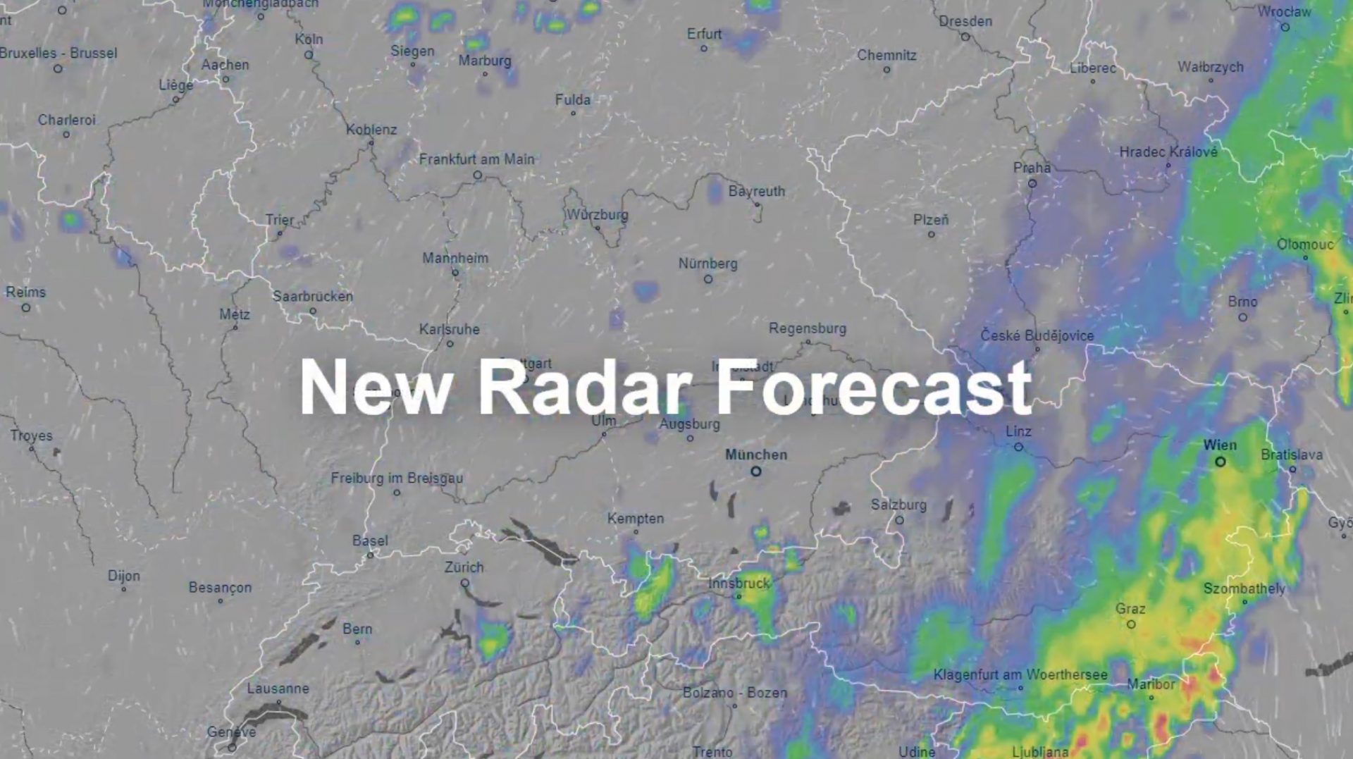 Aplikace Ventusky nově nabízí předpověď radaru na celý den