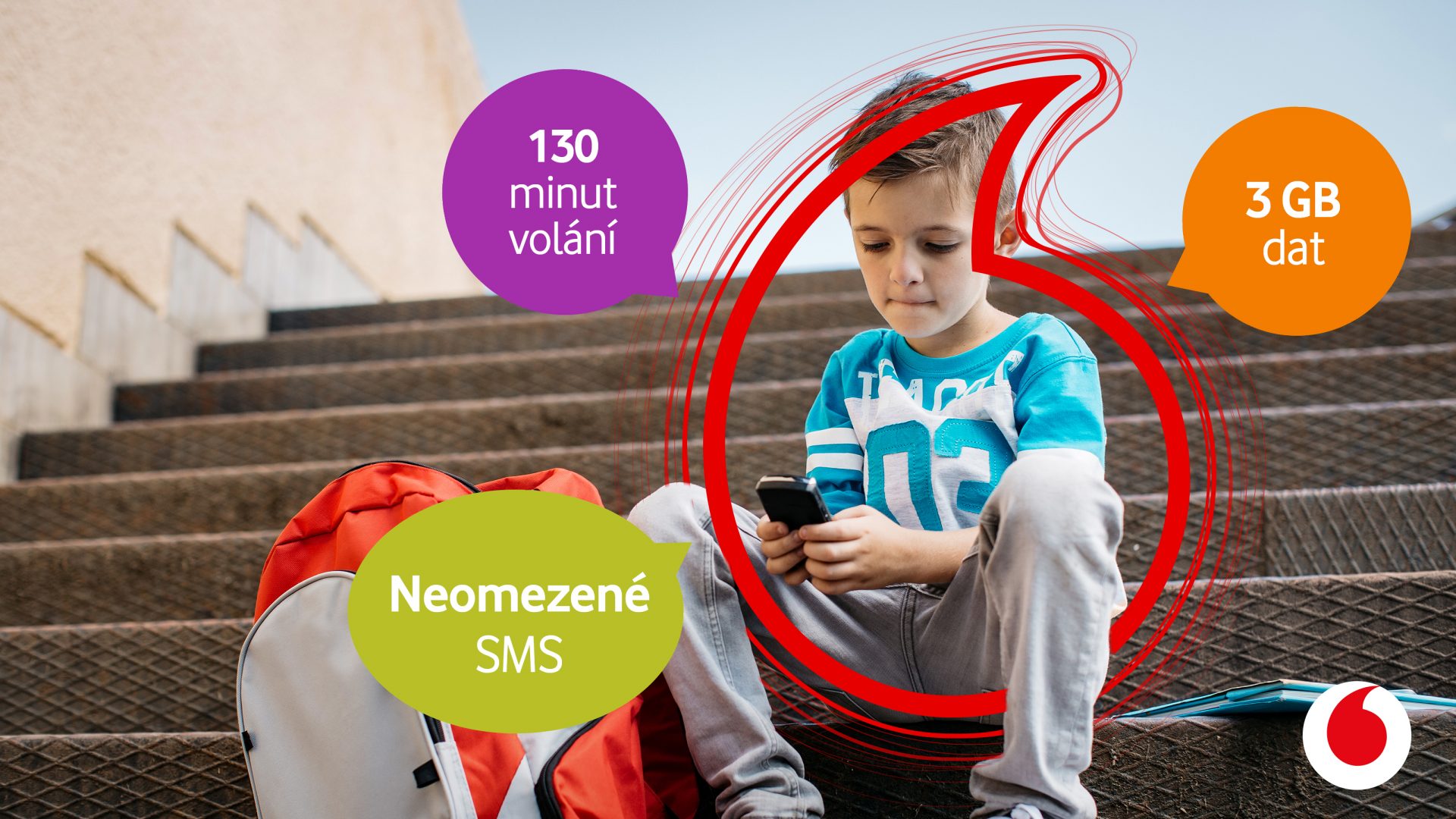 Vodafone rozdává odměny školákům za vysvědčení a zároveň spouští dětský tarif. Stojí méně než 300 korun