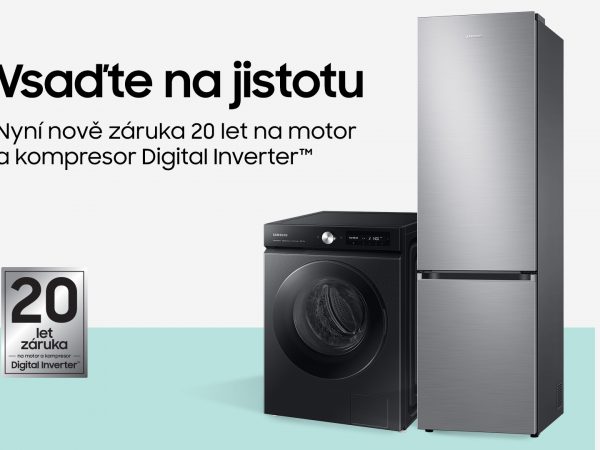 Mimořádná kvalita: Samsung prodlužuje záruku na digitální invertorový motor chladniček na 20 let