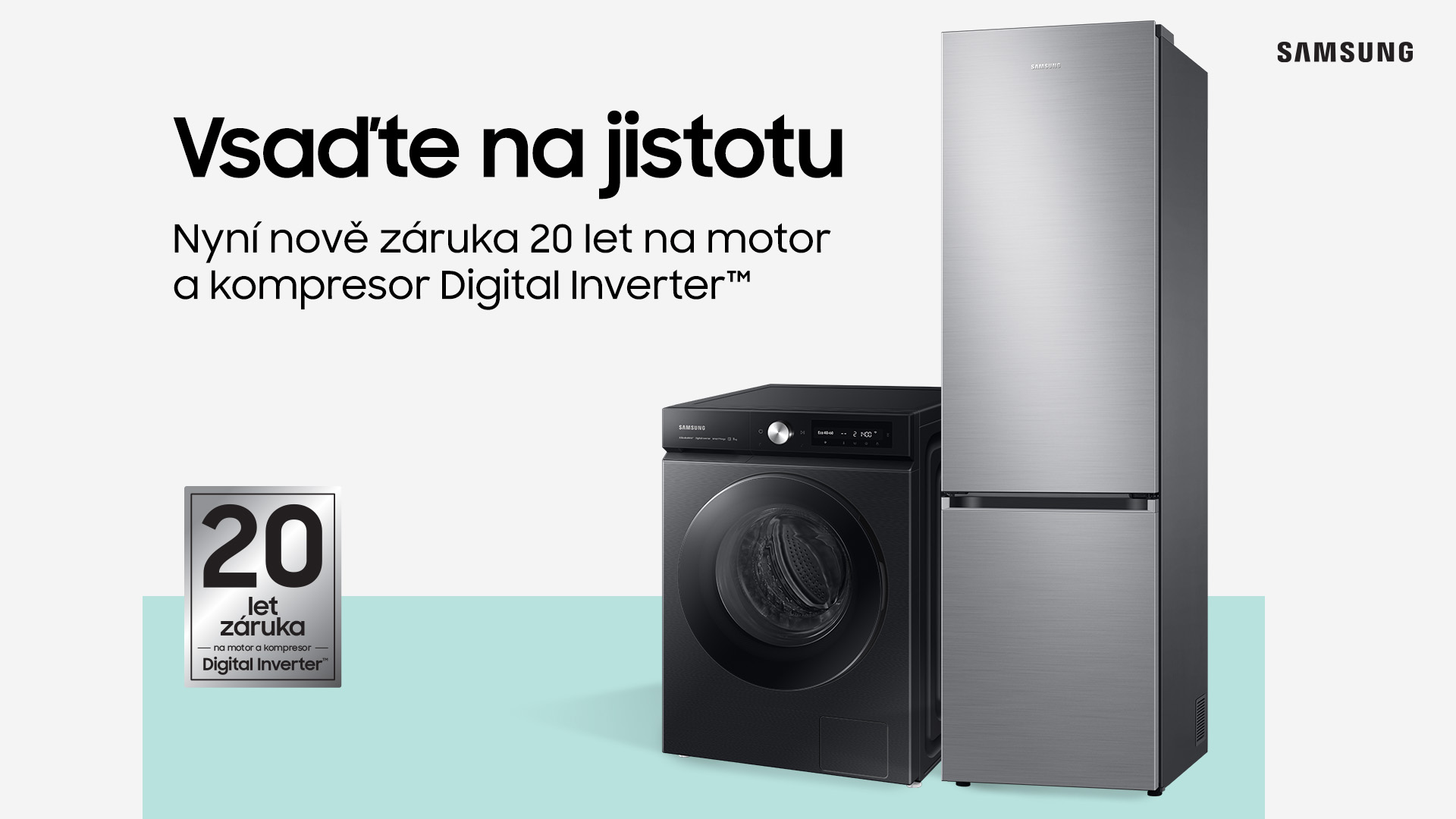 Mimořádná kvalita: Samsung prodlužuje záruku na digitální invertorový motor chladniček na 20 let