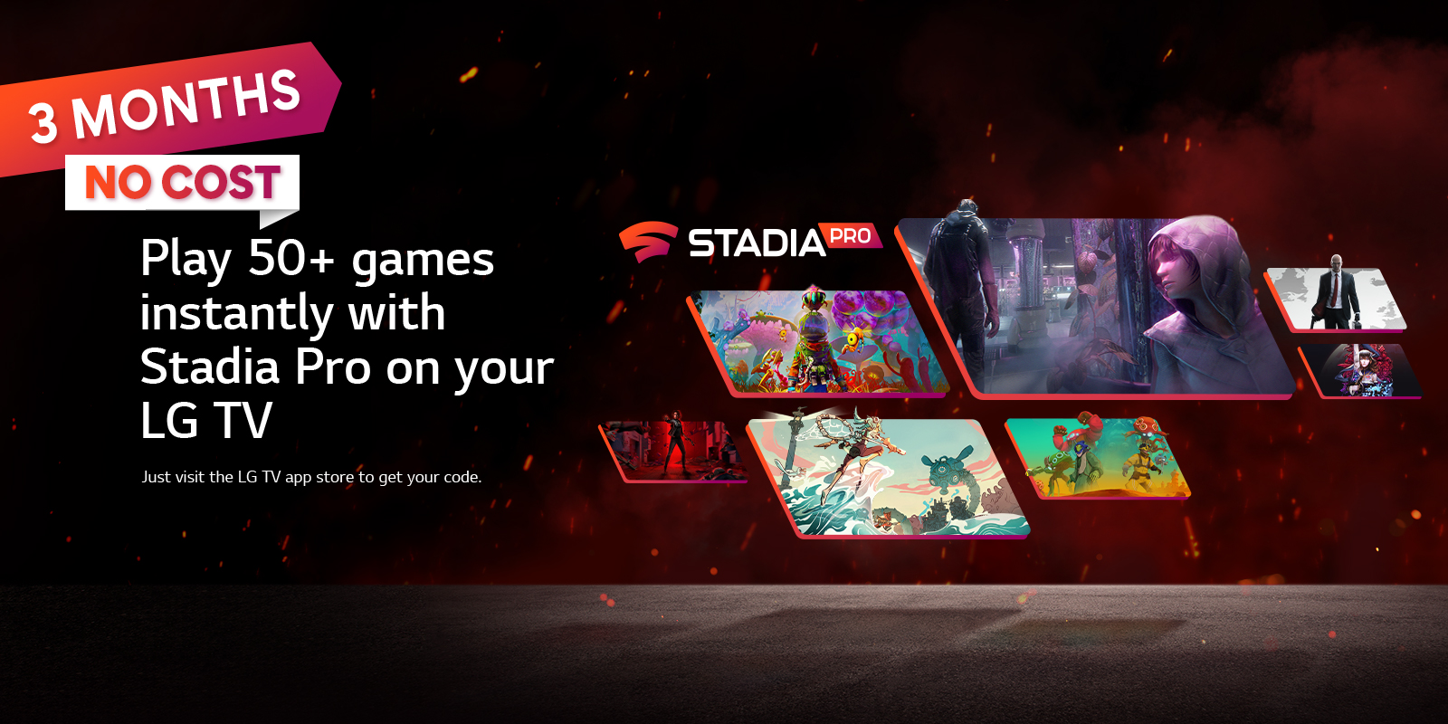 LG nabízí tříměsíční bezplatný přístup ke službám Stadia Pro