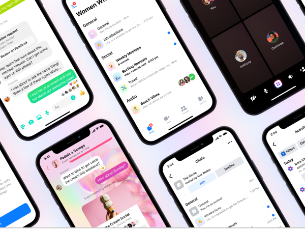 Novinky ve Facebook Messengeru. Komunitní chaty umožní nové formy konverzací ve skupinách i v Messengeru