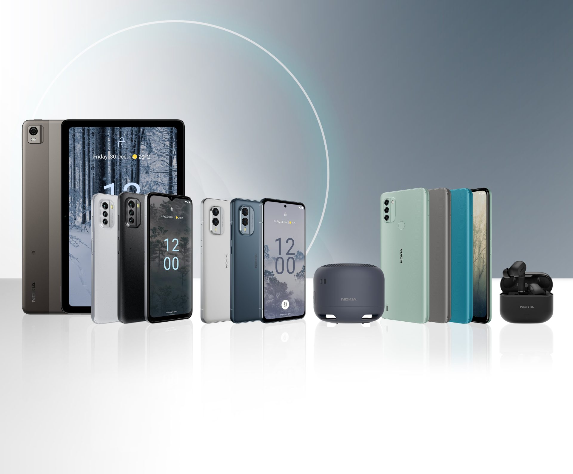 Společnost HMD Global představuje čtyři novinky – v hlavní roli nejekologičtější telefon Nokia X30 5G, tablet Nokia T21 a služba pronájmu telefonů Circular