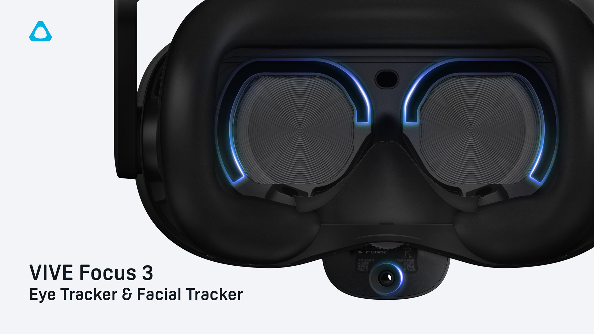 HTC VIVE Focus 3 Eye Tracker a Facial Tracker zajistí sledování pohybu očí a tváře