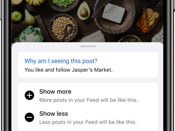 Facebook spouští novou funkci Zobrazit více a Zobrazit méně k přizpůsobení Feedu