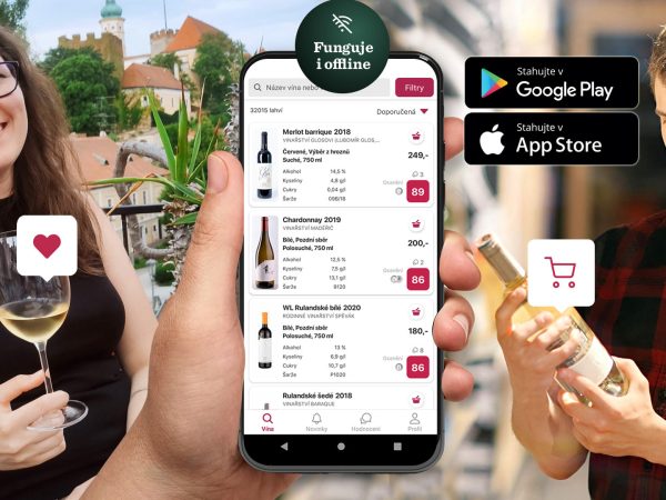 S výběrem vína nově pomůže i mobilní aplikace MojeLahve.cz