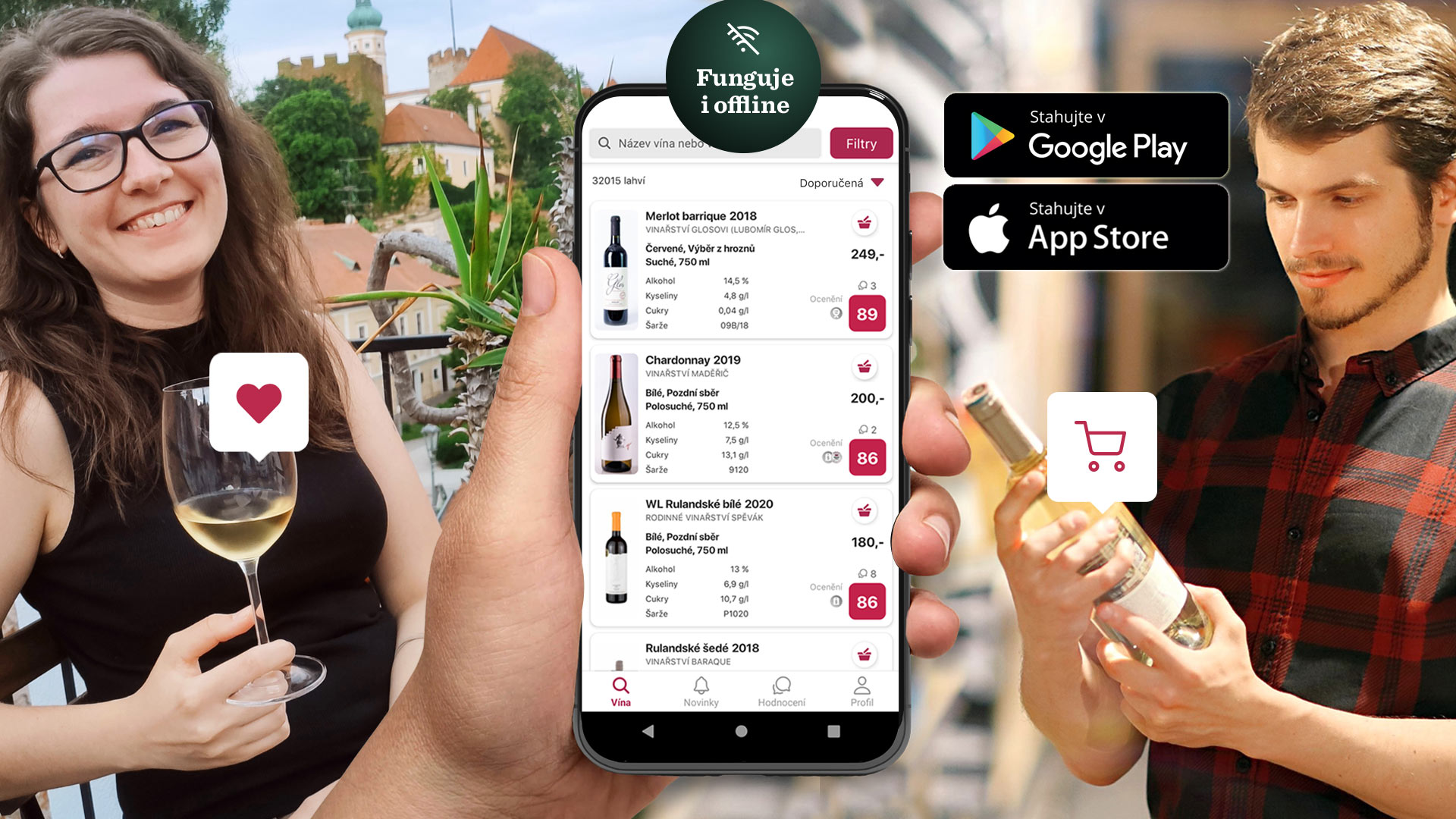 S výběrem vína nově pomůže i mobilní aplikace MojeLahve.cz
