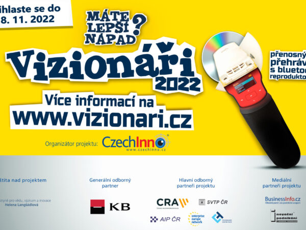 Do konce tohoto týdne se můžete přihlásit do prestižní soutěže VIZIONÁŘI