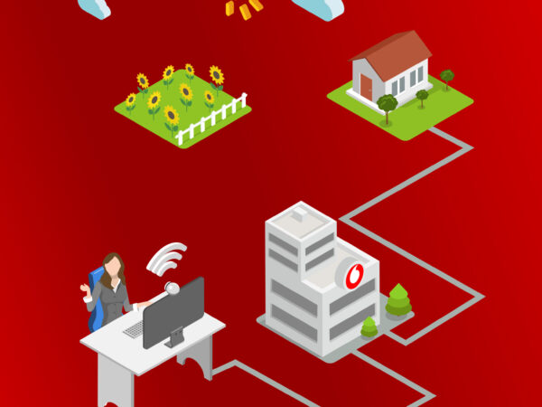 Vodafone loni snížil emise o 86 % a v jeho nevyšším vedení zasedá  40 % žen, uvádí firemní zpráva o udržitelném podnikání