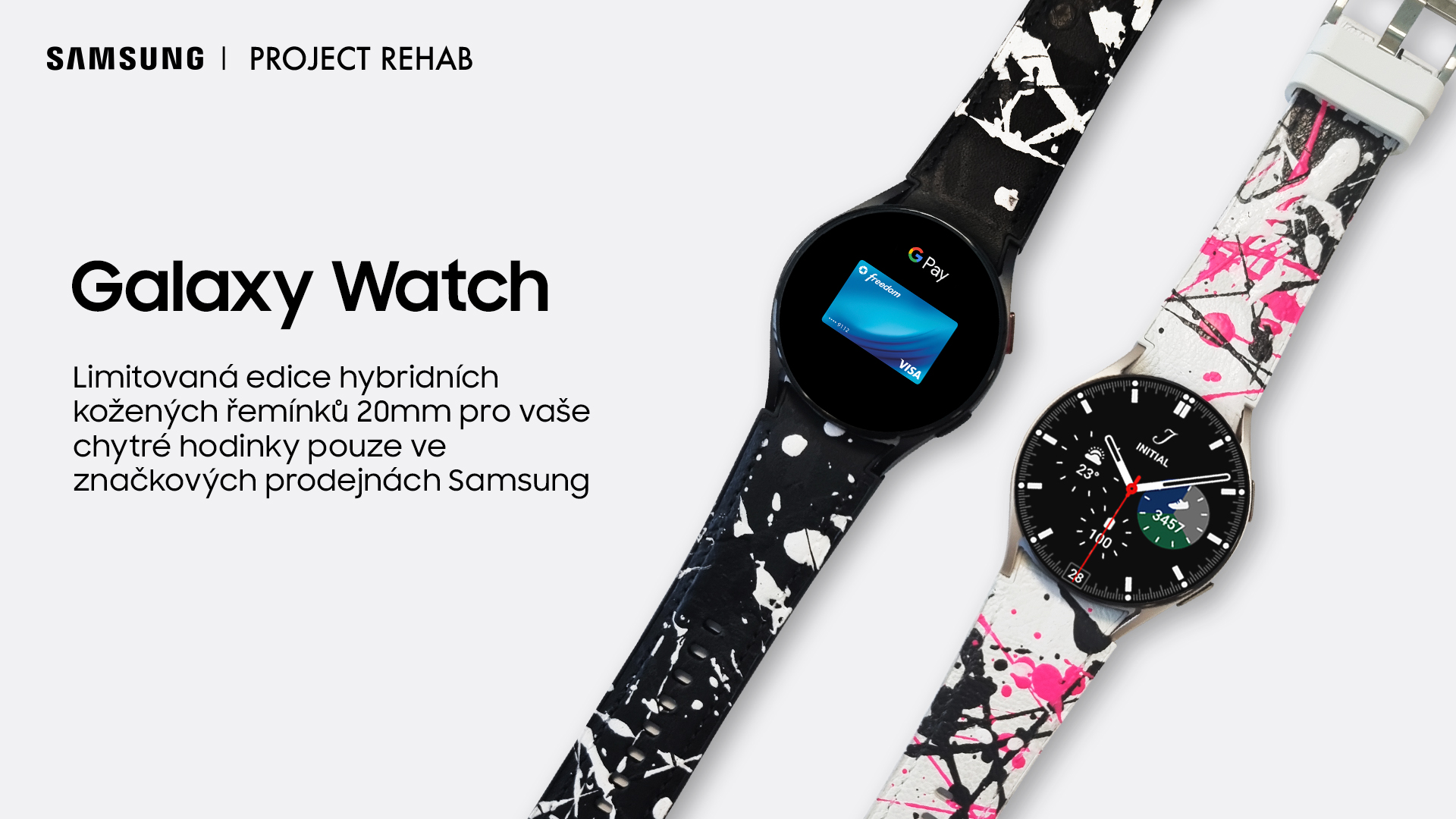 Samsung a Project Rehab nabízí limitovanou edici řemínků  pro chytré hodinky Galaxy Watch
