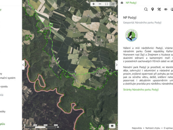 Nejen města a obce využívají mapové aplikace. Národní park Podyjí si turisté od letoška prohlížejí i on-line