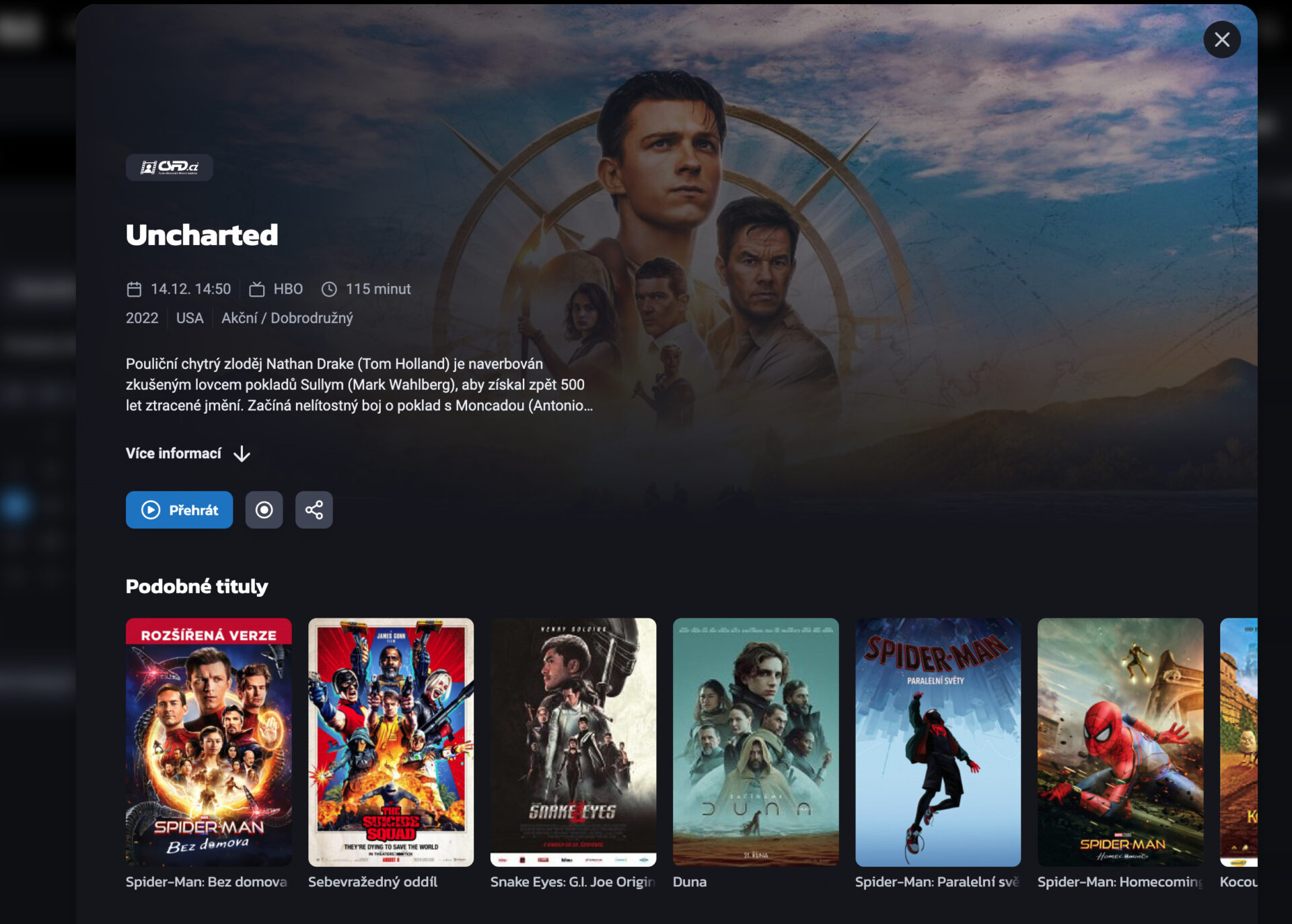 SledovaniTV přidává nový detail pořadu