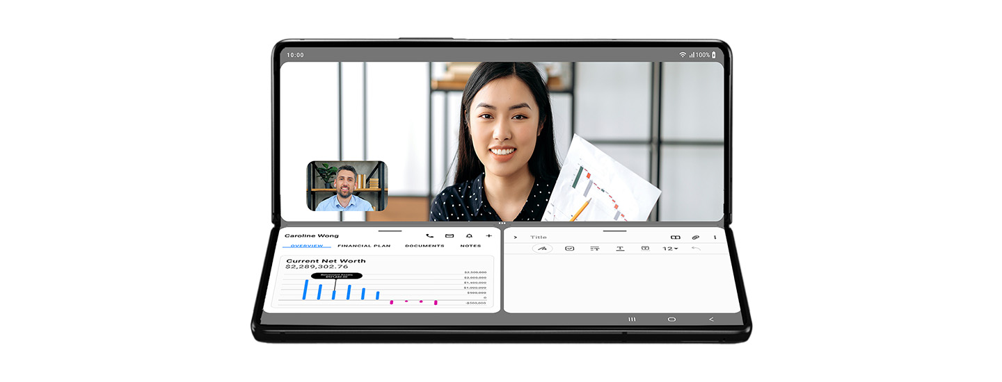 Skládací chytré telefony Samsung se stále častěji používají pro profesionální účely