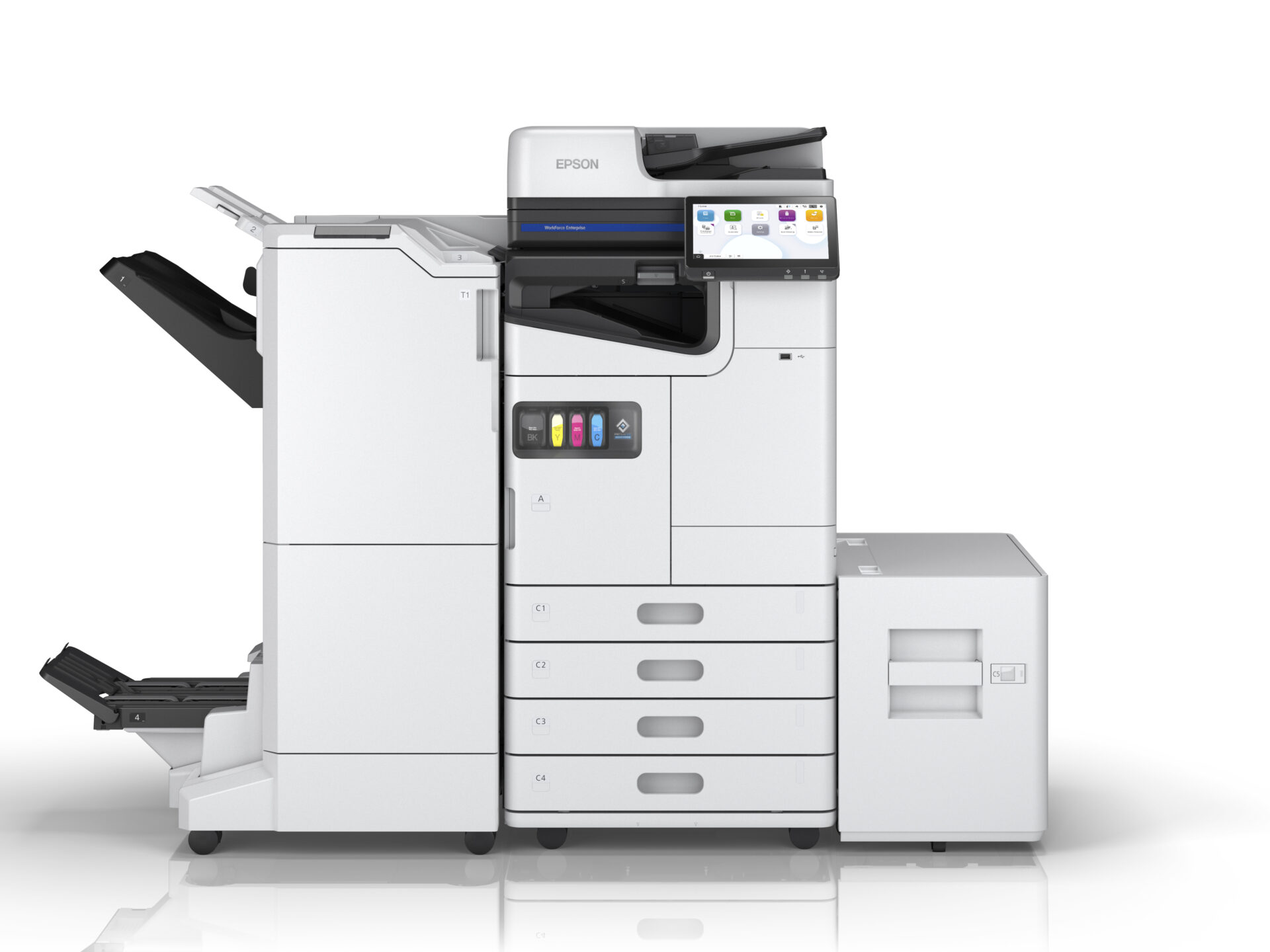 Společnost Epson představila novou řadu firemních tiskáren s rychlostí 40–60 stran za minutu. Otevřeně se hlásí k udržitelným výhodám technologie Heat-Free v inkoustových tiskárnách a celosvětově upouští od prodeje laserových tiskáren