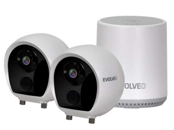 EVOLVEO Detective BT4 SMART je bezdrátový kamerový zabezpečovací systém pro chytrou domácnost s dosahem až 100 metrů