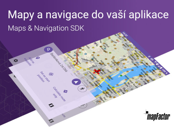 MapFactor Maps & Navigation SDK pro snadnou integraci map a navigace do vlastní aplikace