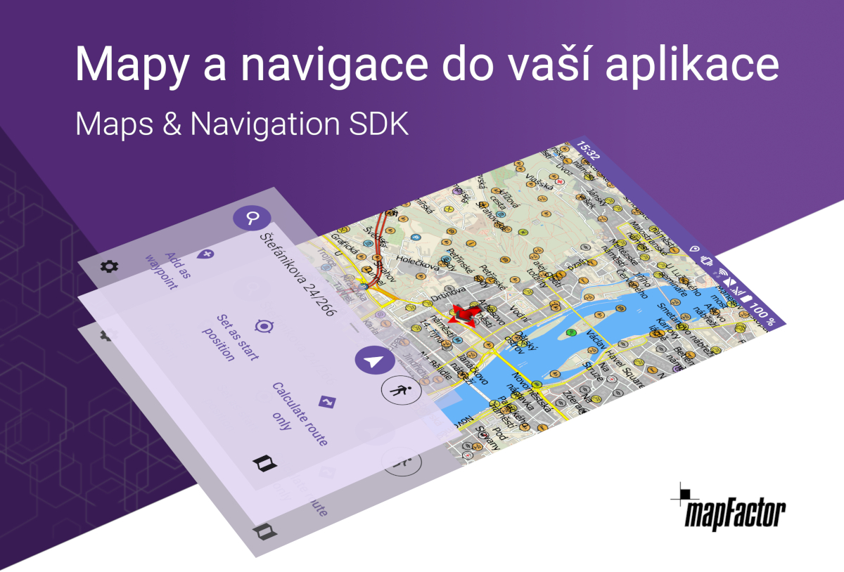 MapFactor Maps & Navigation SDK pro snadnou integraci map a navigace do vlastní aplikace