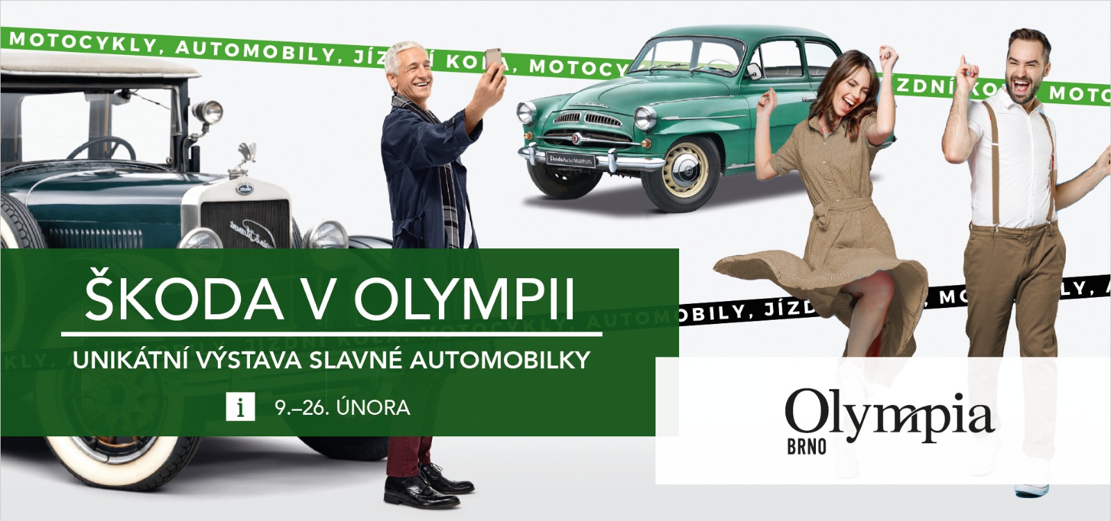 Historické škodovky ovládnou brněnskou Olympii