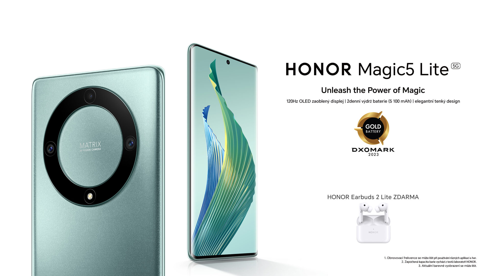 Stylový super tenký mobil, který vydrží bez nabití až 3 dny! HONOR Magic5 Lite se ode dneška prodává v Česku