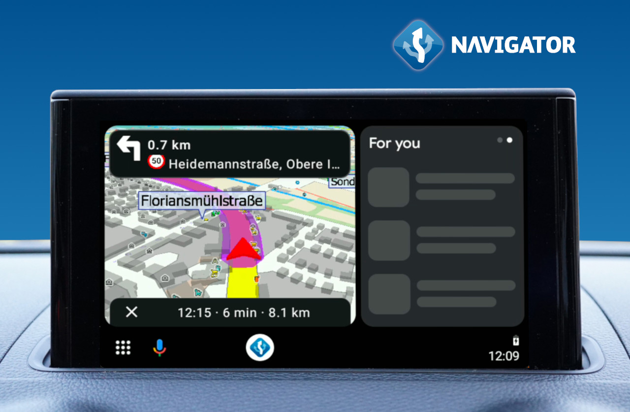 MapFactor Navigator 7.3 přináší podporu uživatelského rozhraní Coolwalk na Android Auto