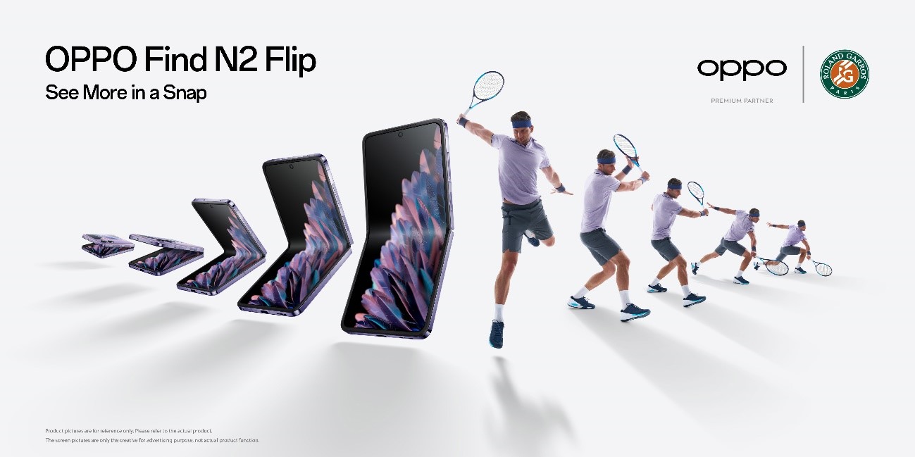 OPPO přinese z Roland Garros 2023 inspirativní okamžiky prostřednictvím profesionálních zobrazovacích technologií