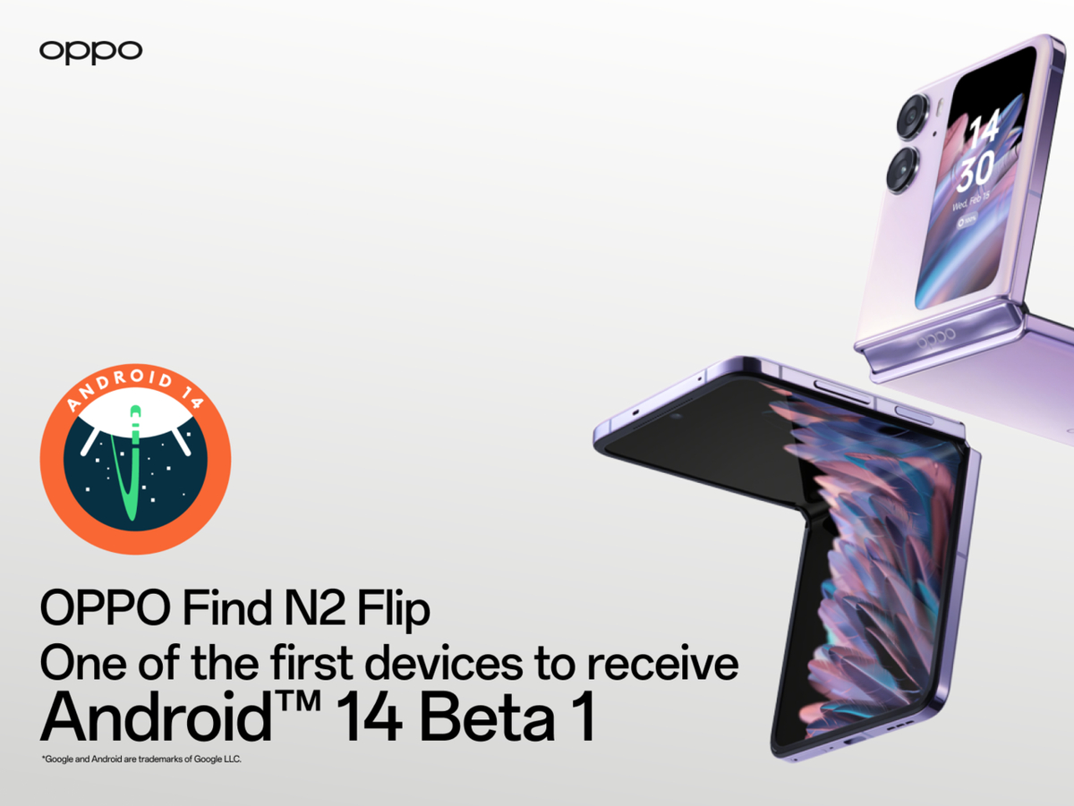 OPPO Find N2 Flip se stane jedním z prvních smartphonů, které získají aktualizaci na Android 14 Beta 1