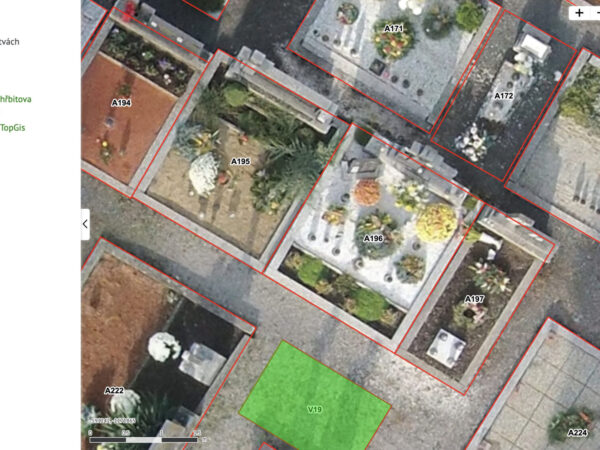 Papírová evidence hřbitovů se stává minulostí. Jejich správu obcím usnadňují mapové aplikace s ortofotomapou v rozlišení centimetr na pixel