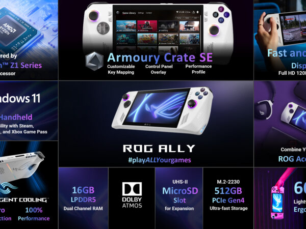 ASUS odhalil všechny parametry a funkce své herní konzole ROG Ally
