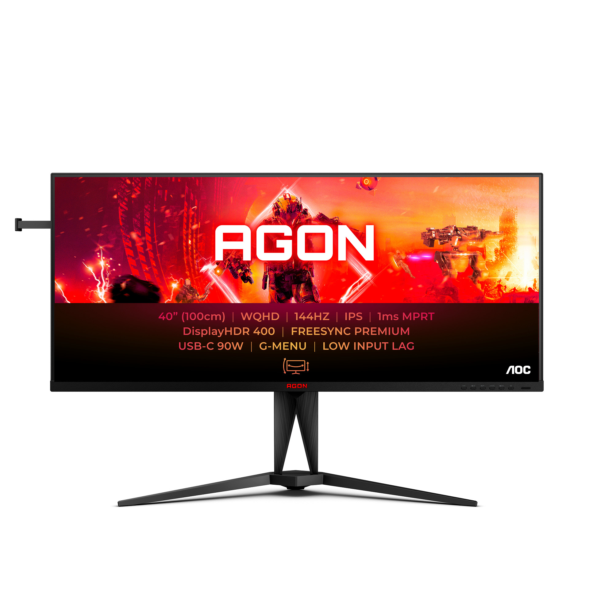 AGON by AOC odhaluje ultraširoký AG405UXC: Průkopnická velikost 40″ se 144 Hz