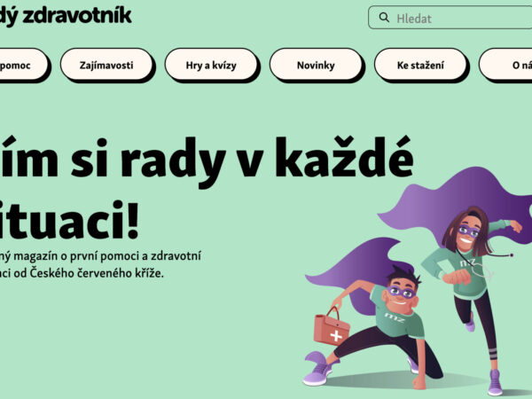 První pomoc hrou. Nový web Českého červeného kříže bude zdarma vzdělávat děti, pomáhají superhrdinové i Tomáš Zonyga