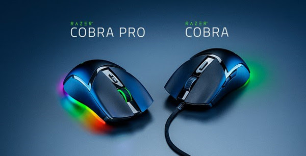 RAZER COBRA PRO A RAZER COBRA EMERGE- NOVÁ ŘADA MYŠÍ, KTERÁ JE IDEÁLNÍ PRO HRANÍ