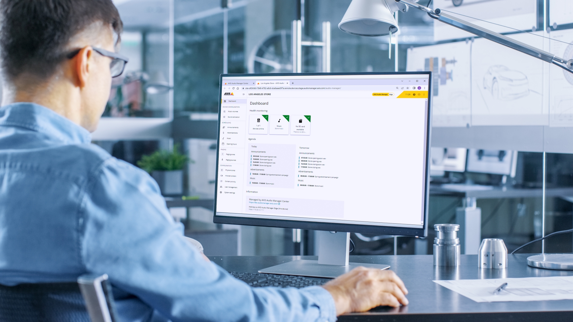 Správný zvuk na všech místech. Axis uvádí software pro správu multisite audiosystémů
