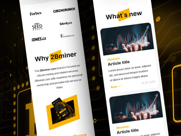 Redesign a modernizace webu zvedly těžbu kryptoměn na novou úroveň!