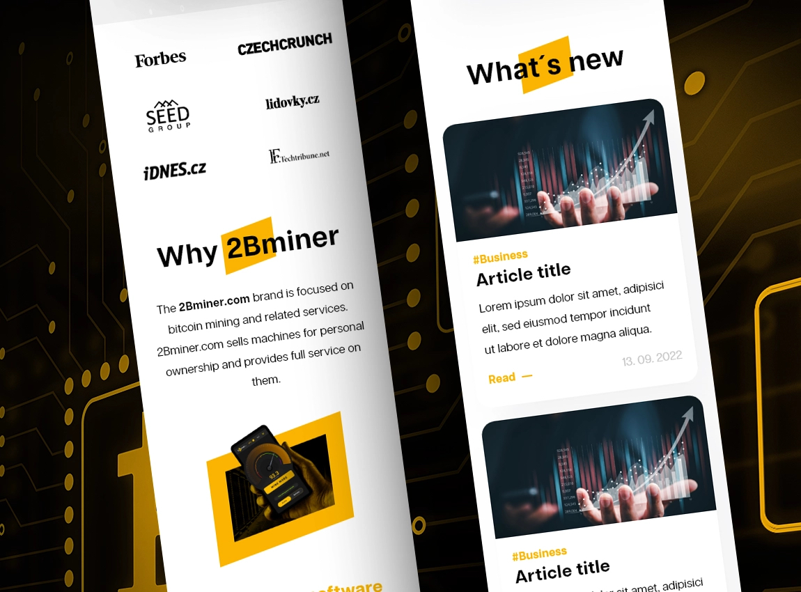 Redesign a modernizace webu zvedly těžbu kryptoměn na novou úroveň!