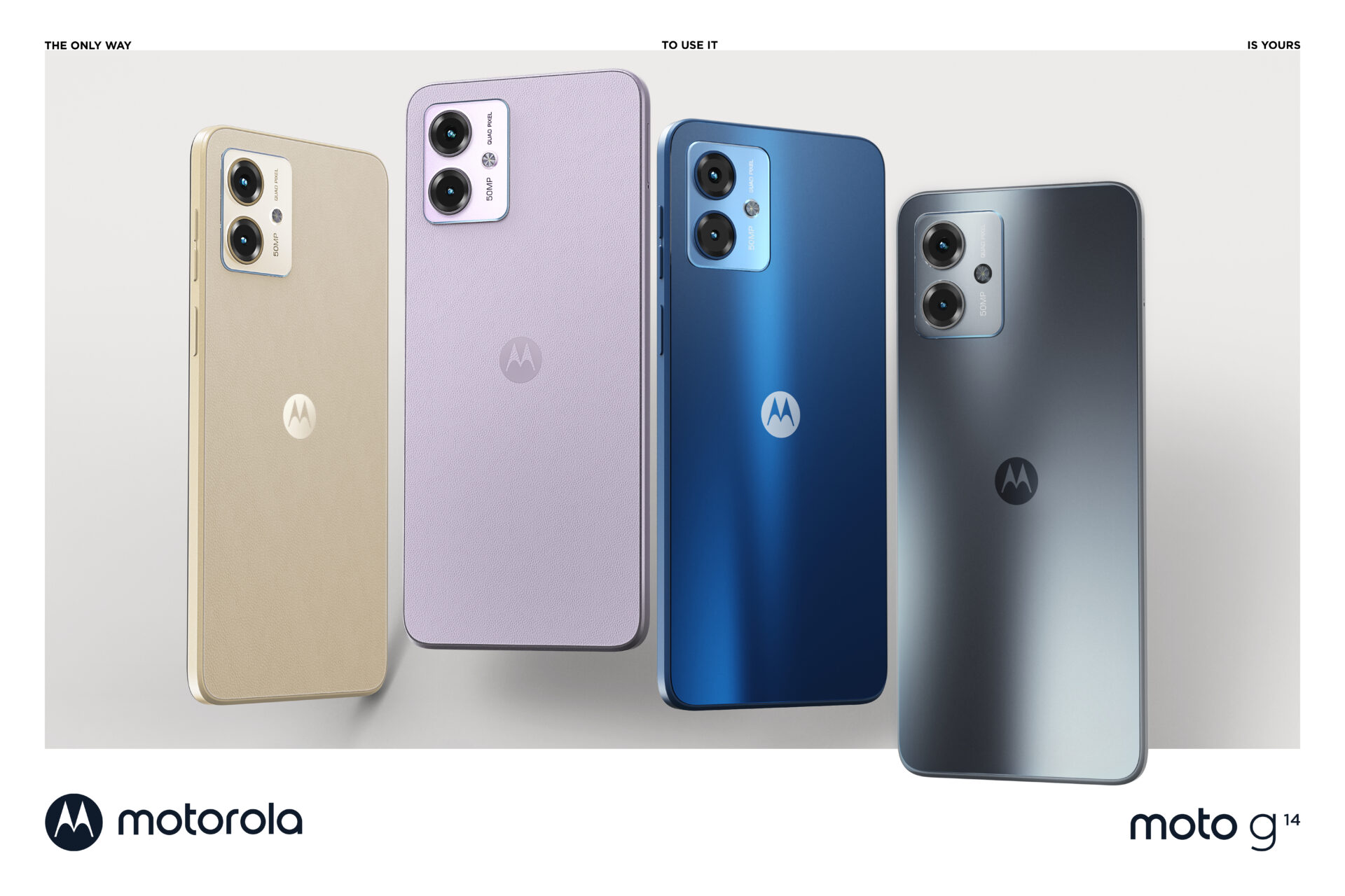 Zamilujte si ho na první dotek a pociťte rozdíl s novým motorola moto g14
