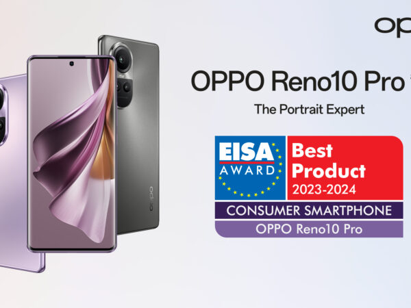 Chytrý telefon OPPO Reno10 Pro získal ocenění EISA CONSUMER SMARTPHONE 2023–2024 AWARD