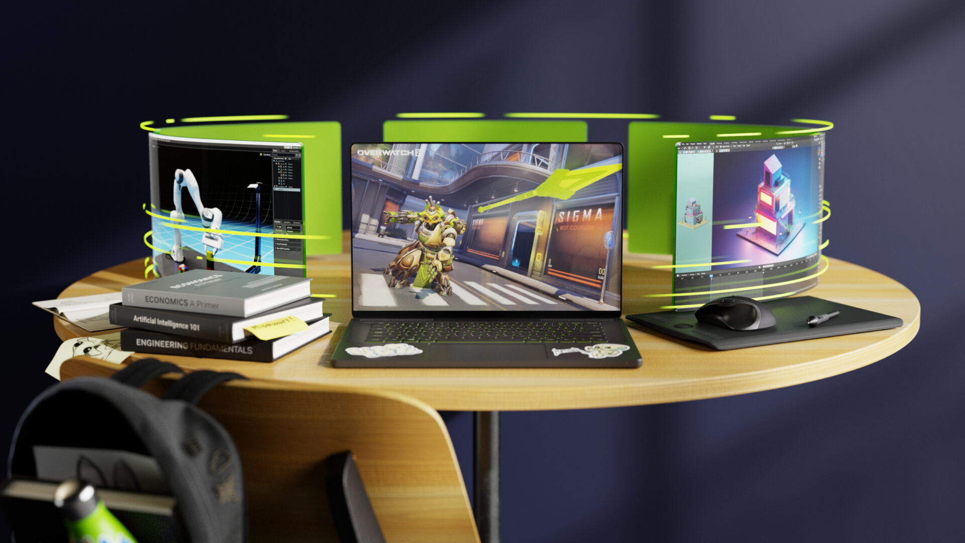 Notebooky s GeForce RTX pomáhají studentům rozvíjet kreativitu a zvládat náročné úkoly