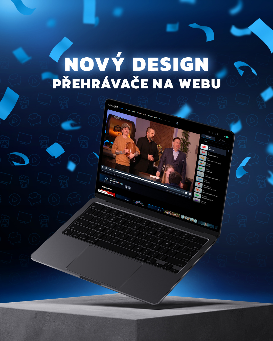 SledovaniTV přináší nový design webového přehrávače