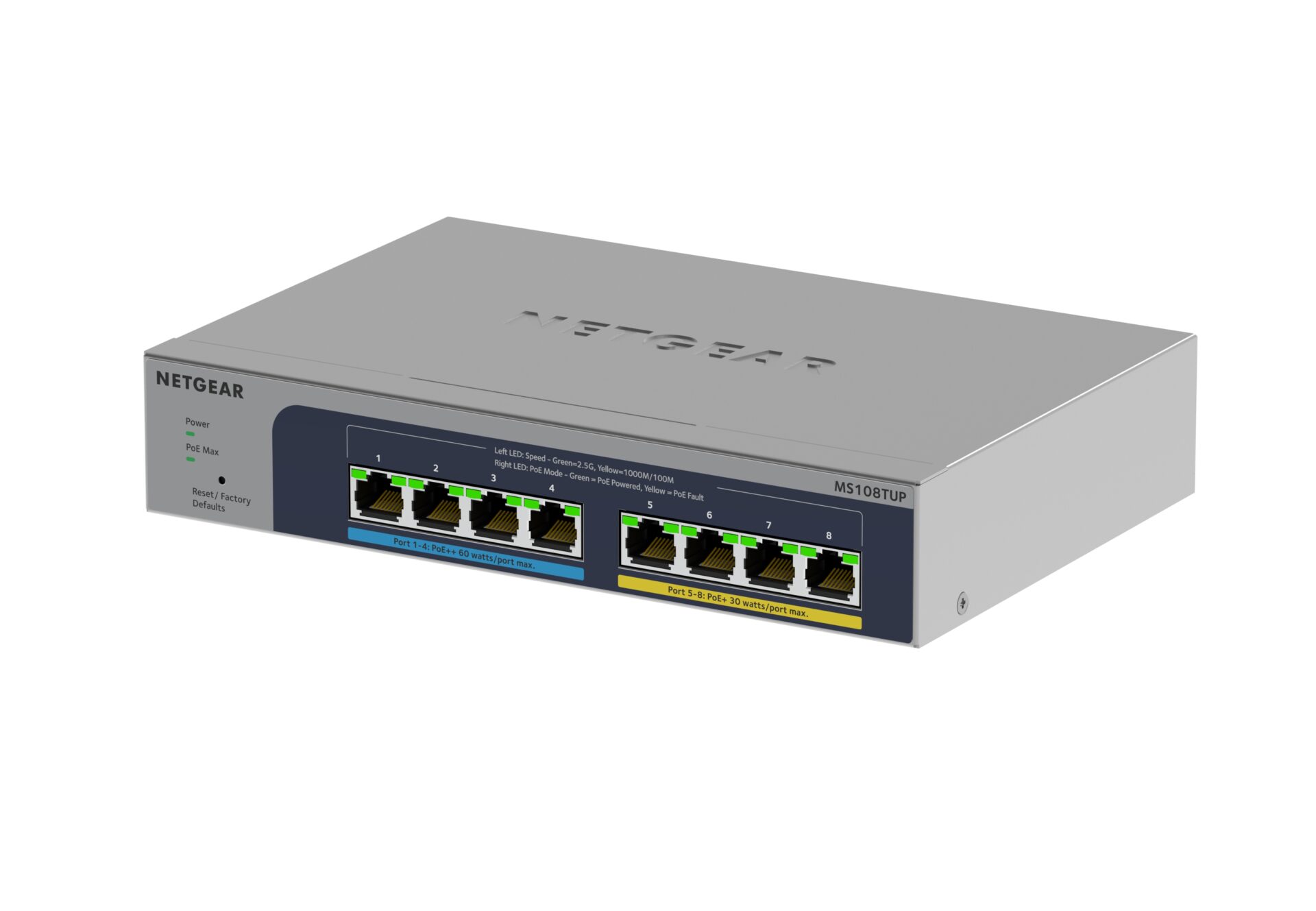 NETGEAR rozšiřuje svou řadu chytrých přepínačů o model MS108TUP