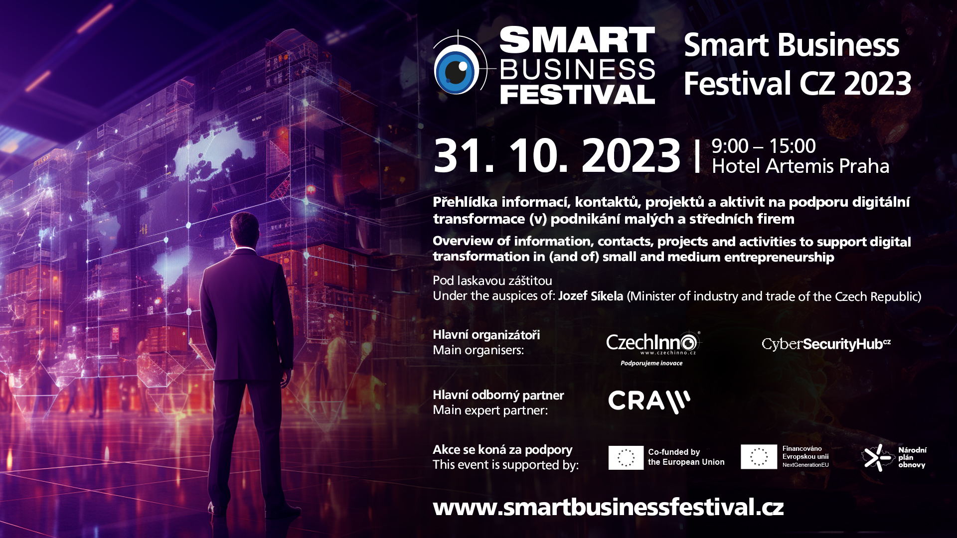 Smart Business Festival opět po roce přinese novinky o projektech a službách na podporu chytrého podnikání určených pro české malé a střední firmy