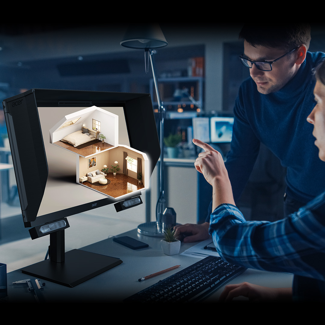 Nový displej Acer SpatialLabs View Pro 27 vylepšuje stereoskopické 3D zážitky bez brýlí