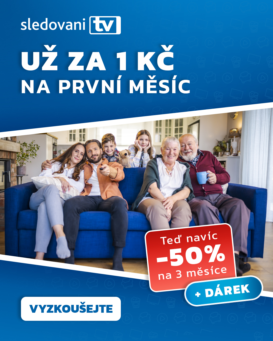 SledovaniTV bude až do ledna za polovinu