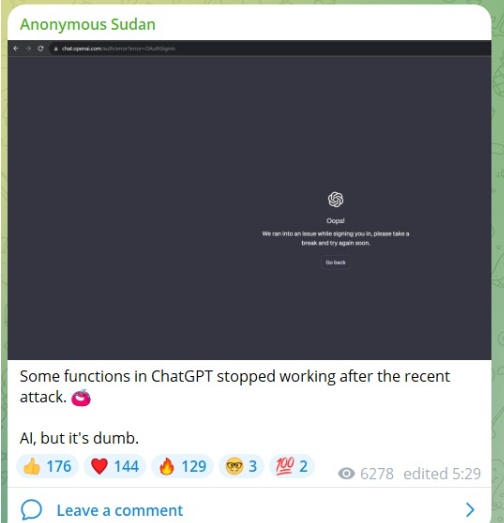 A screenshot of a chat  Description automatically generated