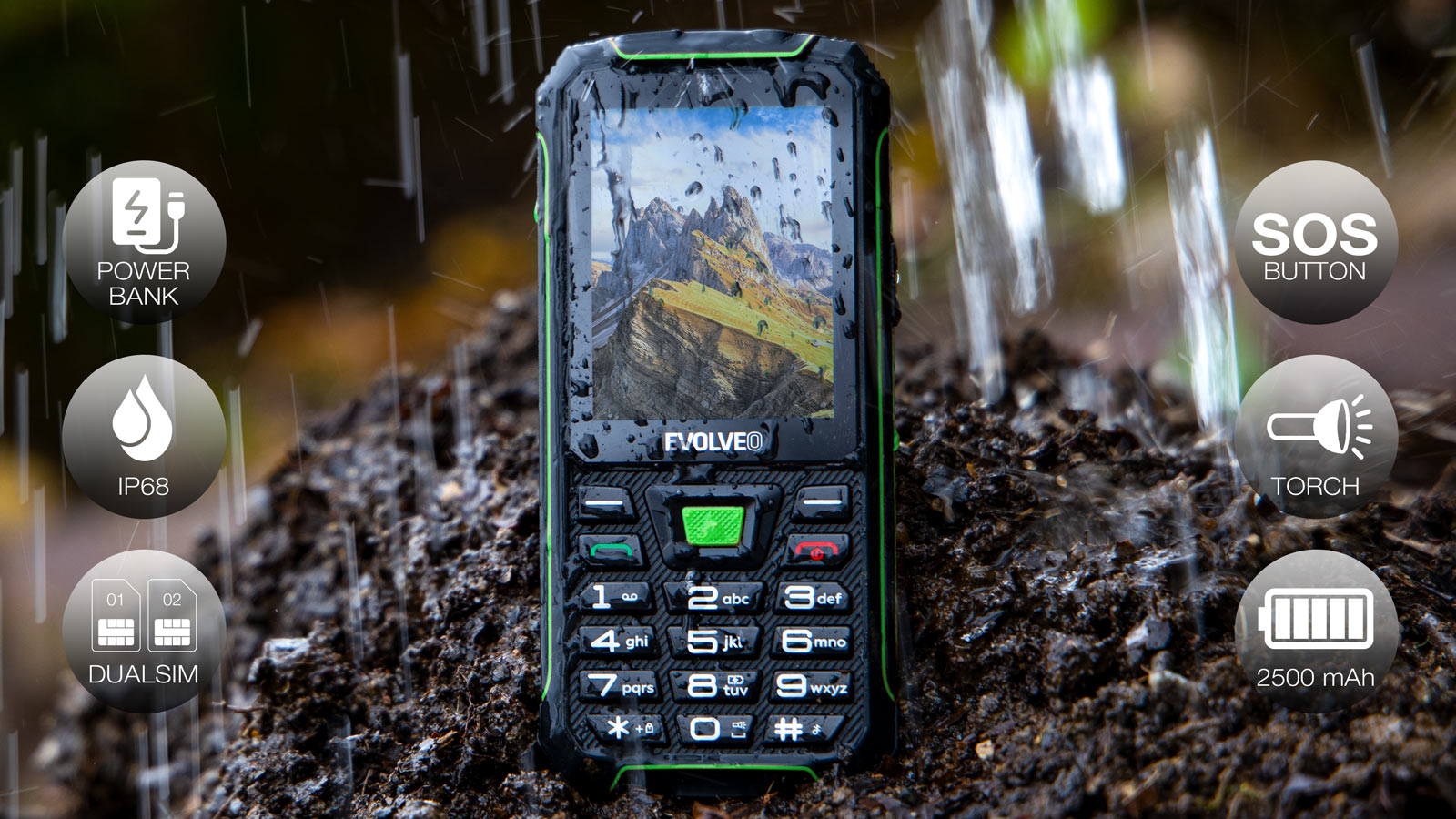 EVOLVEO uvádí na trh odolný, plně vybavený tlačítkový telefon StrongPhone W4, vodotěsný a splňující normy IP68. Navíc má předinstalovanou hru Had