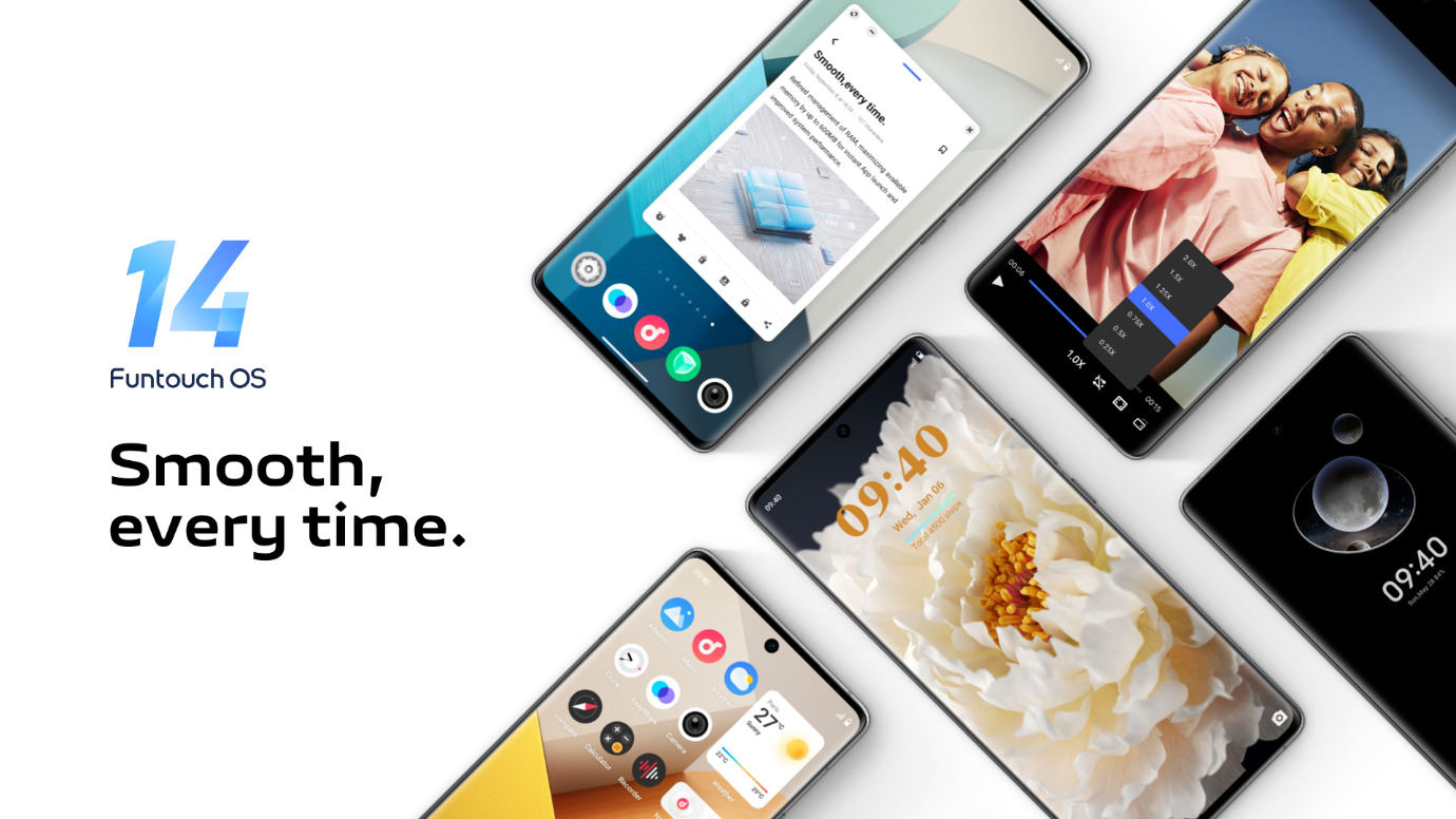 vivo představuje časový plán uvedení systému Funtouch OS 14 na trh